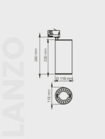 LANZO SERİSİ | MR 1020-118 RAY SPOT - Görsel 2