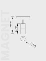 MAGNET SERİSİ | MRM 101 MAGNET RAY SPOT - Görsel 3
