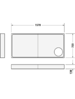 Starck Slimline Duş teknesi - Görsel 5