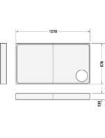 Starck Slimline Duş teknesi - Görsel 5