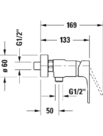 B.1 Sıvaüstü duş bataryası - Görsel 3