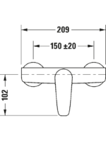 B.1 Sıvaüstü duş bataryası - Görsel 4