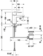 Manhattan Tek kollu lavabo bataryası S MinusFlow - Görsel 5