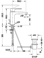 B.1 Tek kollu lavabo bataryası M FreshStart und MinusFlow - Görsel 2