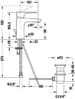 B.1 Tek kollu lavabo bataryası S FreshStart und MinusFlow - Görsel 2