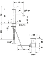 C.1 Tek kollu lavabo bataryası M FreshStart und MinusFlow - Görsel 2
