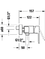 D-Code Sıvaüstü duş bataryası - Görsel 4