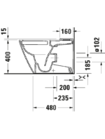 D-Neo Stand WC für Kombination mit Unterdusche - Görsel 4