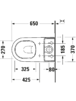 D-Neo Stand WC für Kombination mit Unterdusche - Görsel 5