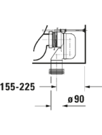 D-Neo Stand WC für Kombination mit Unterdusche - Görsel 6
