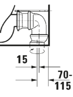 D-Neo Stand WC für Kombination mit Unterdusche - Görsel 8