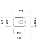 Vero Air Wand WC mit Unterdusche - Görsel 2