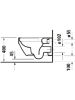Vero Air Wand WC mit Unterdusche - Görsel 3