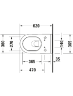 Starck 3 Akıllı kapak için asma klozet - Görsel 2