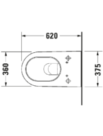 Starck 2 Akıllı kapak için asma klozet - Görsel 4