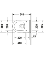 Starck 3 Wand WC mit Unterdusche - Görsel 2