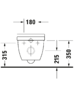 Starck 3 Wand WC mit Unterdusche - Görsel 4