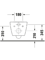 Starck 3 Wand WC mit Unterdusche - Görsel 2