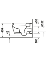Starck 3 Wand WC mit Unterdusche - Görsel 3