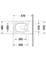 Starck 3 Wand WC mit Unterdusche - Görsel 4