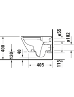 D-Neo Wand WC mit Unterdusche - Görsel 3