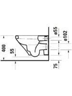 DuraStyle Wand WC mit Unterdusche - Görsel 3
