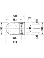 ME by Starck Akıllı kapak için asma klozet HygieneFlush - Görsel 5