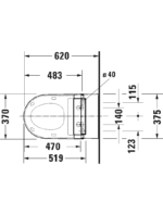 Starck 2 Akıllı kapak için asma klozet - Görsel 10