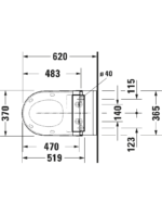 Starck 3 Akıllı kapak için asma klozet - Görsel 10