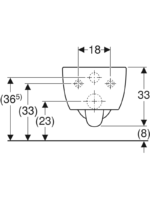 Geberit iCon taharet fonksiyonlu kanalsız asma klozet, kapalı form, Geberit Rimfree - Görsel 3