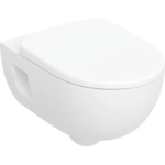 Geberit Selnova bide fonksiyonlu asma klozet seti, alçak tip, kapalı form, Rimfree, klozet kapaklı