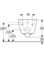 Geberit Smyle Square Geberit Smyle Square taharet fonksiyonlu, alçak tip, kapalı formlu asma klozet, Rimfree - Görsel 2