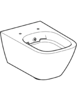 Geberit Smyle Square Geberit Smyle Square taharet fonksiyonlu, alçak tip, kapalı formlu asma klozet, Rimfree - Görsel 5