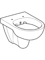 Geberit Selnova taharet fonksiyonlu asma klozet, alçak tip, Rimfree - Görsel 5