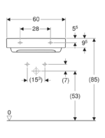 Geberit ONE yatay çıkışlı lavabo - Görsel 3