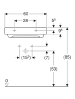 Geberit ONE yatay çıkışlı lavabo - Görsel 3