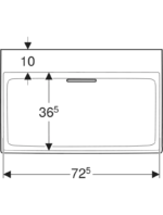 Geberit ONE yatay çıkışlı lavabo - Görsel 4