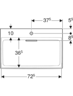 Geberit ONE yatay çıkışlı lavabo - Görsel 4
