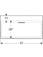 Geberit ONE yatay çıkışlı lavabo - Görsel 4