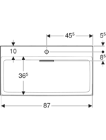 Geberit ONE yatay çıkışlı lavabo - Görsel 4