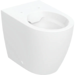Geberit iCon alçak tip yere oturan klozet, duvara gömülü, kapalı form, Rimfree