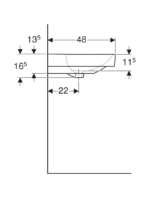 Geberit Smyle Square lavabo - Görsel 2