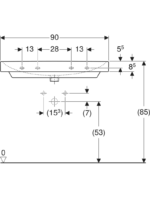 Geberit Smyle Square lavabo - Görsel 5