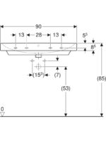 Geberit Smyle Square lavabo - Görsel 5