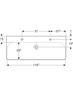Geberit Smyle Square lavabo - Görsel 3