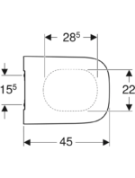 Geberit Smyle Square klozet kapağı, ince tasarım - Görsel 3