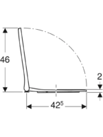 Geberit Smyle Square klozet kapağı, ince tasarım - Görsel 4