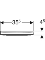 Geberit Smyle Square klozet kapağı, ince tasarım - Görsel 5