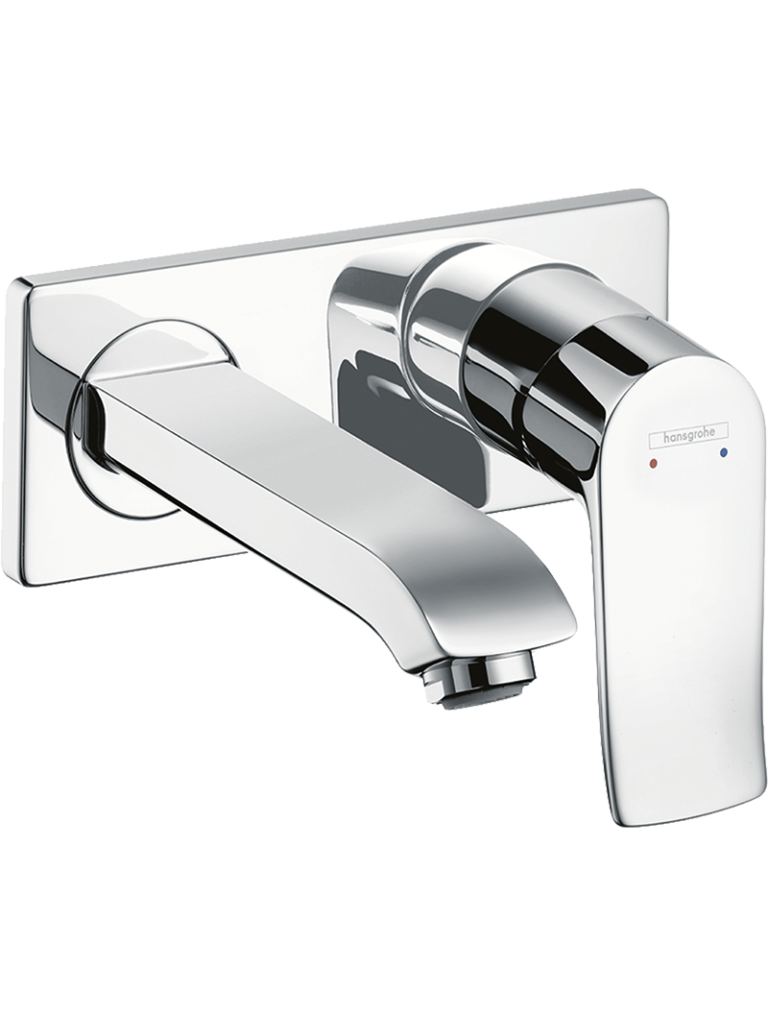 Metris Tek kollu Lavabo bataryası ankastre duvara monte, 16.5 cm gaga ile