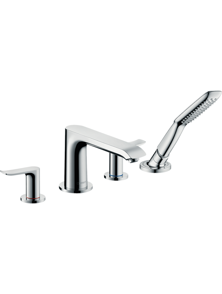 Metris 4-Delikli küvet kenarı banyo bataryası